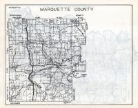 Marquette County Map, Wisconsin State Atlas 1933c